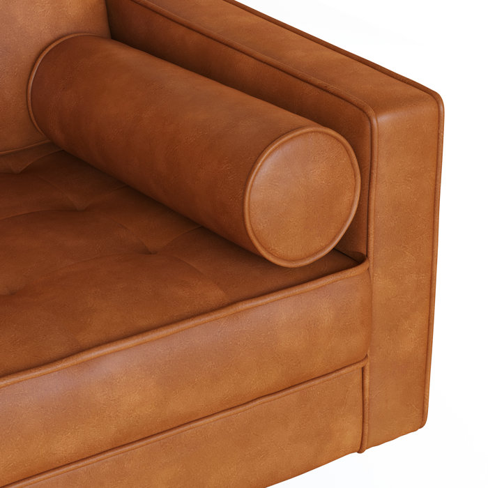 AllModern Geo 84" Vegan Leather Sofa Wayfair